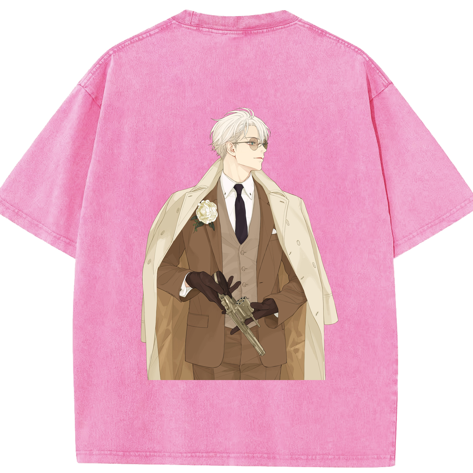 （画像用） 呪術廻戦 Jujutsu Kaisen 綿100% ヴィンテージ風 半袖Tシャツ（背面プリント）